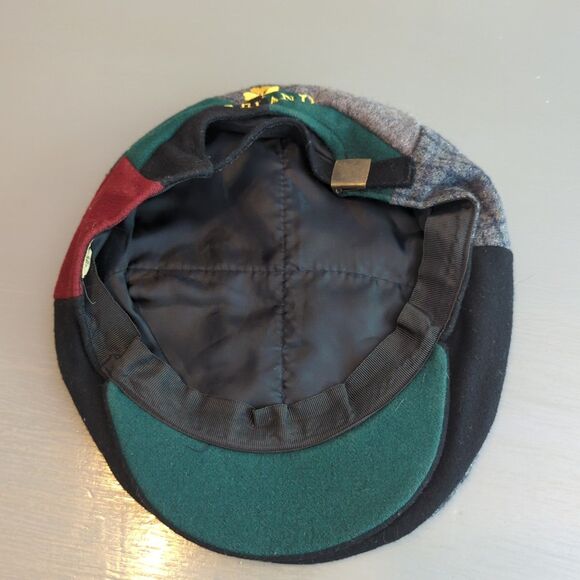 Ireland Patchwork Wool Newsboy Hat Plaid Embroidered Irish Paddy Cap Adjustable - Picture 2 of 6